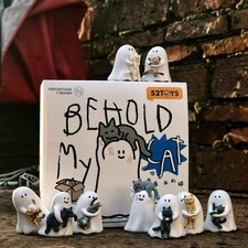 52TOYS Behold My Cat Blind Box Ghost Figure Luminous Ornament Cute Collectible picture