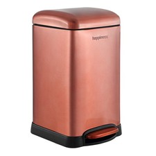 happimess Betty Retro Mini 3.2 Gal Step Trash Can Rose Gold picture
