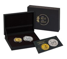Best of the Mint 1907 Saint-Gaudens High Relief $20 Gold Coin and Silver Medal picture