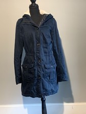 Abercrombie and Fitch Women's Vintage 90s Navy Blue Full Zip Jacket Size Large picture