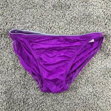 Vintage Speedo Swim Briefs Mens 38 Purple Nylon Lycra Elastic Waist Lined picture