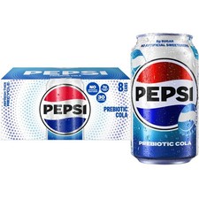 Pepsi Prebiotic Cola Soda Pop, 12 fl oz, 8 pack cans picture