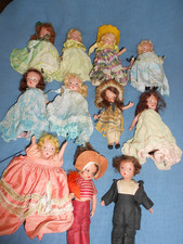 11 Vintage Nancy Ann Storybook Dolls ? 6 inches tall varied condition picture