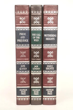 Vintage 1983 Chatham River Press Set of 3 Pride Prejudice Wuthering Gilt Edges picture