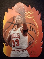1996-97 Flair Showcase Hot Shots Error (Shaq's Name) #9 Scottie Pippen Bulls picture