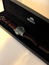 Orient Bambino 9 Sun & Moon Automatic Men's Green. W/ Box picture