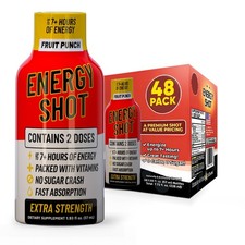 (48 Pack) GAQ Energy Shots, Fruit Punch, Energy Lasts Up to 7+ Hours picture