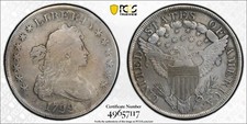 RARE-1799 Draped Bust Dollar PCGS -VF Details Plugged-Variety BB-157 LOW MINTAGE picture