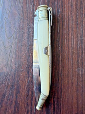 Antique H. Boker & Co Solingen Large Folding Knife Mother of Pearl Tree Brand picture
