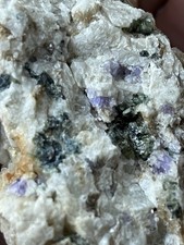 RARE Maine Locality Purple Apatite Indicolite Tourmaline  Mineral Pegmatite 143g picture