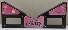 1978 Bally Playboy Pinball Machine Playfield Metal Apron Instruction Card Holder picture