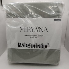 NEW Miryana Cotton 4 Pc Sheet Set QUEEN Size in Sage picture
