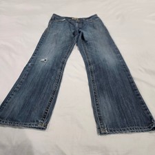 Wrangler 20X Straight Leg Jeans Mens 31x30 Blue Medium Wash Good Distressed picture