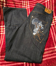 Vintage Y2K Rocawear Baggy Embroidered Africa Jeans 38x34 Streetwear Hip Hop picture