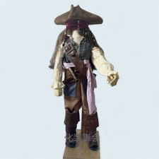 Jack Sparrow Costume Kids Pirates Cosplay Outfits Halloween  picture