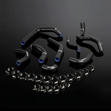 Silicone Radiator Hose Kit for Ducati 998 998S 2002-2004 Black Clamps picture