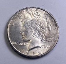 1922 Peace Silver Dollar.  Uncirculated. INV#3332 picture