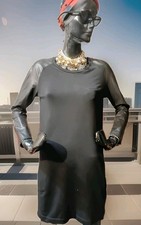 COS DRESS SIMPLE WITH NAPPA LEATHER SLEEVE VINTAGE picture