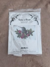 Vtg 1996 Dimples Takin a Break Hummingbird Counted Cross Stitch Pattern 5 Kreini picture