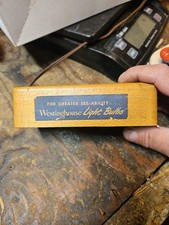 Antique WESTINGHOUSE LIGHT BULB TESTER Advertising ~ FOR GREATER SEE-ABILITY picture