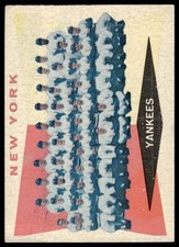 1960 Topps New York Yankees #332 New York Yankees - Very Good picture
