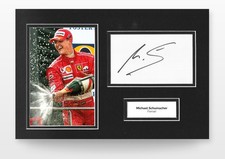 Michael Schumacher Hand-Signed 12x8 Photo Display Ferrari Memorabilia COA picture