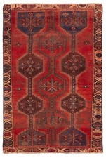 Vintage Hand-Knotted Area Rug 4'1