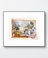 Original Abstract Expressionism 9x12 PaperAcrylic Handmade Signed Fine Art 15 picture