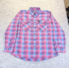 Dixxon x Shreddy Flannel Shirt Mens 2X Teal Purple Plaid D-Tech Long Sleeve picture