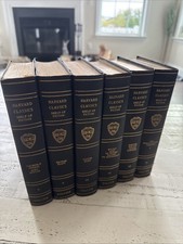 Harvard Classics Shelf of Fiction 6 Vol Set Collier Austen Hugo Goethe Tolstoy picture