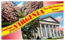 postcard Greetings from Virginia 