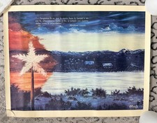 Cuban Flag- Abraham Lincoln Art Vintage Poster (1977) picture