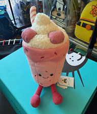 Jellycat Amuseables Pink Bubbecca Milkshake Plush, BNWT 100% AUTHENTIC  picture