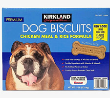 Kirkland Signature Premium Dog Biscuits Chicken & Rice Formula Adult 15 lb picture