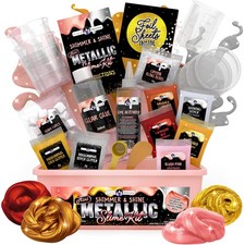Mini Metallic Shimmer and Shine Slime Kit, Make Shimmery Slime Creations picture