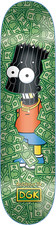 DGK Rodrigo TX Teixeira Masked Bart Simpson 8.25 Skateboard Deck picture