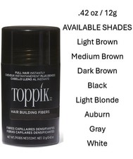Toppik Hair Building Fibers Black /Dark Brown/Medium Brown/Light Brown 12g picture