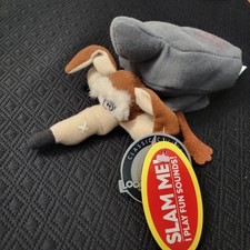 Vintage Looney Tunes Wile E Coyote 9” Beanbag Plush Applause Anvil Crush Silent picture