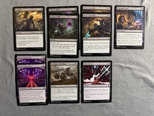 MTG Black Card Lot 10 Foundations Marvel Super Heroes Hero’s Downfall picture