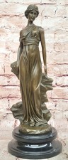 Greek Bronze Marble Art Goddess Wisdom Athena statue Sculpture Mythology Figure picture