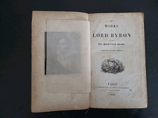 1826 Lord Byron Works Including Suppressed Poems Original 1826 Paris Edition picture