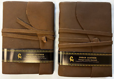 2-Pack Jerusalem Handmade Genuine Leather Bound Native Journal Notebook 110-Page picture