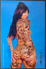 Original Tim Lehi Mandy Lyn Traditional Tattooed Woman Photo Poster Signed Print picture
