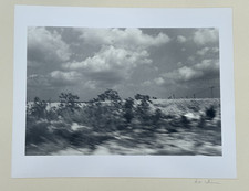 ALAN ULIN SIGNED ORIGINAL PHOTOGRAPH BLURRY MOTION PHOTOGRAPHY B&W LANDSCAPE ART picture