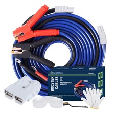 SAFEMATE 2/0 Gauge 30 FT Heavy Duty Jumper Cables - 1500Amp Booster Jumper picture
