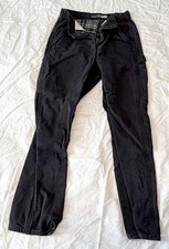 Carhartt Flannel-Lined Carpenter Pants - Black, Loose Straight 30x32 picture