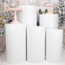 Cylinder Stands Party 3Pcs/5Pcs Set Sturdy Metal Round Pedestal Stands Wedding picture