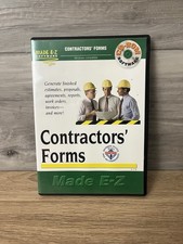 CONTRACTORS FORMS MADE E-Z CD-ROM SOFTWARE WINDOWS V 6.0 with CASE picture