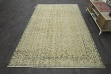 Oushak 6x10,Turkish Rug,vintage,anatolian,YELLOW,kilim,Bohemian,handmade,wool picture