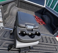 2003-2025 Dodge Ram 1500 2500 3500 Center Jump Seat Console BLACK & GRAY VINYL picture